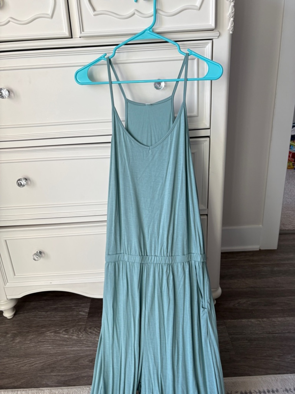 Light Blue Sleeveless Maxi Jumpsuit